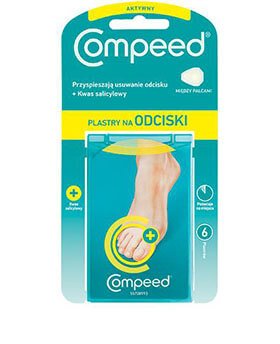 COMPEED<sup>®</sup> plāksteri varžacīm starp kāju pirkstiem ar salicilskābi